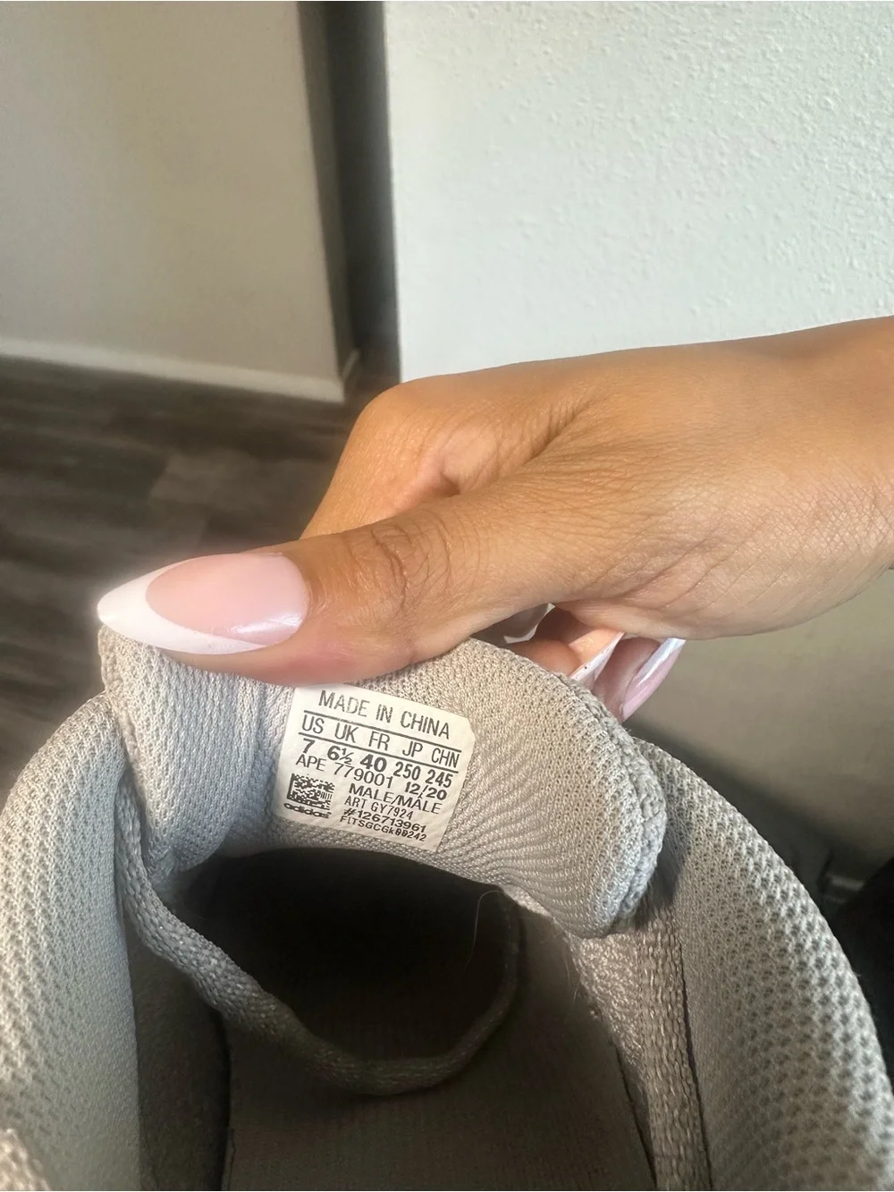 Yeezy Women's Tan/Gray Knit Sneakers